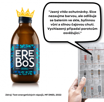 Erebos vítěz nezávislého testu energetických nápojů MF DNES